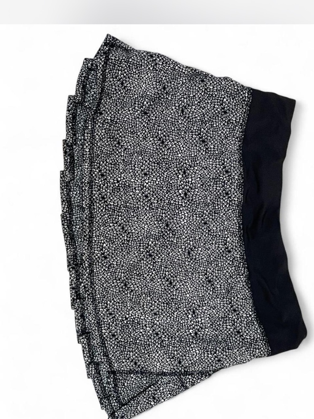 Lululemon Run Pace Setter Skirt 4Way Stretch Plush Petal Black Ghost Skort Sz 6